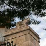 Sulla cima di quest�ultime troviamo due graziose sculture raffiguranti degli elefanti: si tratta dell�ingresso dell�antica Villa Re David